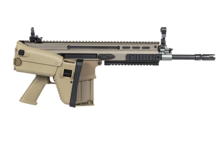 Karabinek szturmowy ASG Cybergun x FN HERSTAL SCAR-H z walizką transportową Tan