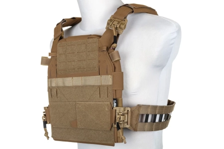 Kamizelka Taktyczna typu Plate Carrier Specna Arms Tactical QR III Tan