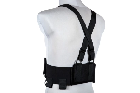 Kamizelka Low-Vis typu Chest Rig - Czarna