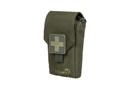 Apteczka Aid Kit z wyposażeniem - oliwkowa