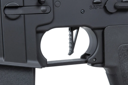 Karabinek ASG Specna Arms RRA SA-E24 HAL ETU™ Czarny z pomarańczowym urządzeniem wylotowym