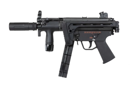 Pistolet maszynowy ASG BOLT Airsoft SWAT K (B.R.S.S) z atrapą tłumika dźwięku