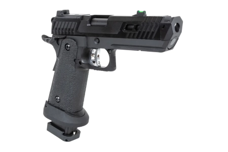 Pistolet ASG SRC Dark Viper DUAL POWER z walizką transportową i magazynkiem CO2 Czarny