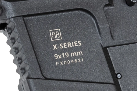 Pistolet maszynowy ASG Specna Arms SA-FX02 FLEX™ HAL ETU Half-Tan z pomarańczowym urządzeniem wylotowym