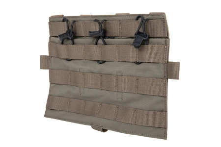 Panel Ładownica Ape Force Gear na 3 magazynki M4/M16 Flat Ranger Green