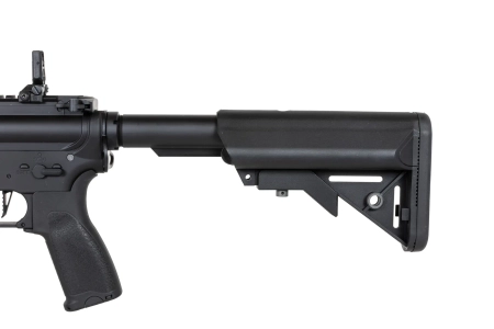 Karabinek ASG Specna Arms RRA SA-E25 HAL ETU™ Czarny z pomarańczowym urządzeniem wylotowym