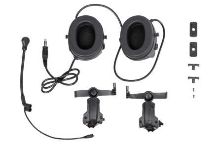 Taktyczny zestaw słuchawkowy Wosport C5 HD-24-A MC Black