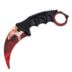 Karambit Bies skin, nieostry + pokrowiec