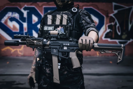 Pistolet maszynowy ASG Specna Arms SA-FX01 FLEX™ HAL ETU™ Half-tan