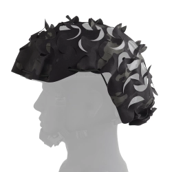 Uniwersalne maskowanie na hełm Wosport Laser Cut Cover MC Black