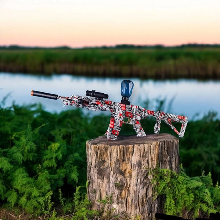 Karabin elektryczny na żelowe kulki AR15 - czarny