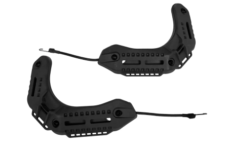 Zestaw szyn montażowych do hełmów Wosport typu MK Czarny