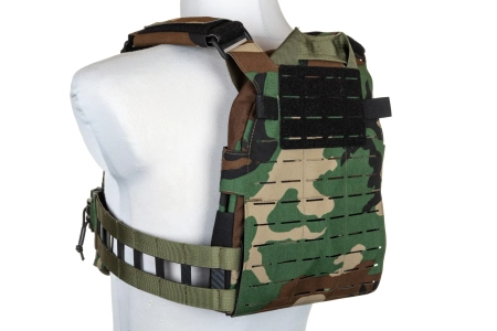 Kamizelka Taktyczna typu Plate Carrier Specna Arms Tactical QR III Woodland