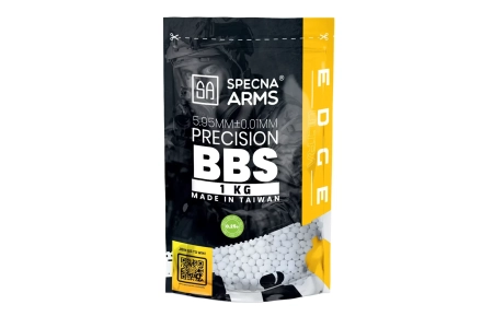 Kulki precyzyjne 0,25g Specna Arms EDGE ULTRA™ BIO - 1 kg - białe
