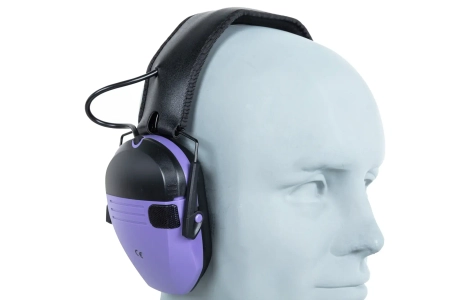Aktywne ochronniki słuchu Wosport HD-21 Fioletowe