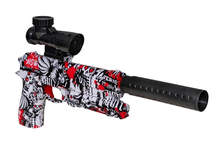 Pistolet elektryczny na żelowe kulki Beretta 92S - czerwony