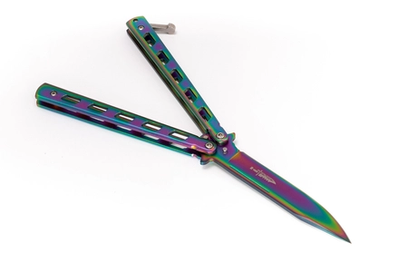 Nóż motylkowy Butterfly Rainbow Fade II