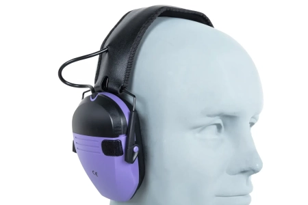 Aktywne ochronniki słuchu Wosport HD-21 Fioletowe