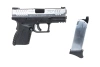 Pistolet ASG Cybergun x Springfield XDM 3.8" Compact Czarno-srebrny
