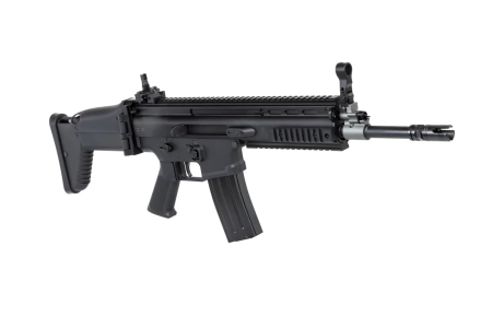 Karabinek szturmowy ASG Cybergun x FN HERSTAL SCAR-L z walizką transportową Czarny