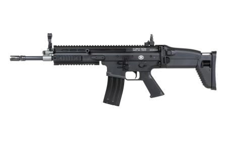 Karabinek szturmowy ASG Cybergun x FN HERSTAL SCAR-L z walizką transportową Czarny