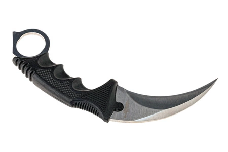 Nóż typu karambit , srebrny