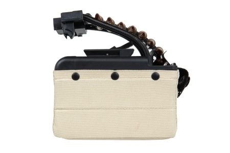 Elektryczny magazynek pudełkowy A&K na 2000 kulek do replik typu M249 z imitacją amunicji Tan