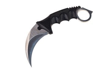 Nóż typu karambit , srebrny