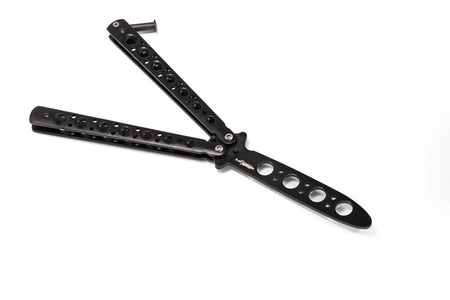 Nóż motylkowy treningowy Butterfly czarny