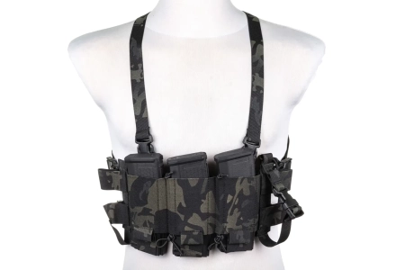 Minimalistyczna kamizelka typu Chest Rig Wosport VE-108 MC Black