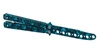 Motylek treningowy, balisong blue full