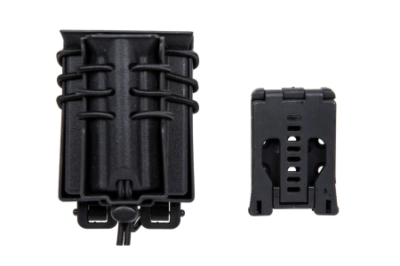 Ładownica na 2 magazynki M4/M16 i 9mm Wosport Urban Assault Quick Pull Czarny