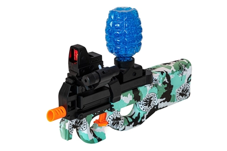 Karabinek na żelowe kulki P90 - zielony