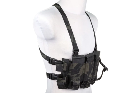 Minimalistyczna kamizelka typu Chest Rig Wosport VE-108 MC Black
