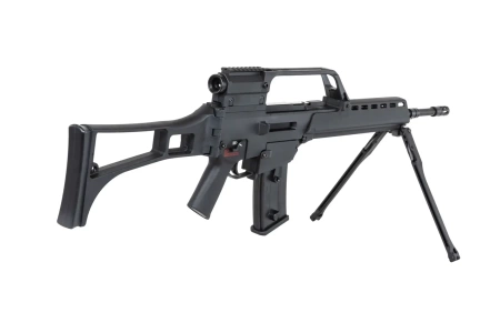 Karabinek ASG SRC DUAL POWER SR36E GB-301 z dwójnogiem i lunetą Czarny