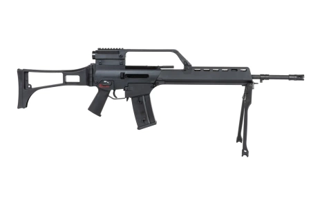 Karabinek ASG SRC DUAL POWER SR36K COB-301 z dwójnogiem i lunetą Czarny