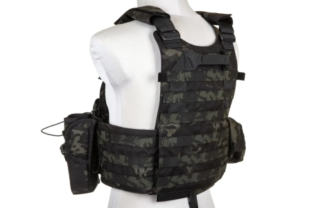 Kamizelka Plate Carrier Emerson Gear 6094A Style z zestawem ładownic MC Black