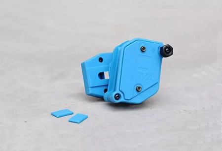 Wielopozycyjna, szybka ładownica na magazynek pistoletowy - niebieska