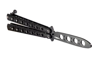 Nóż motylkowy treningowy Butterfly czarny