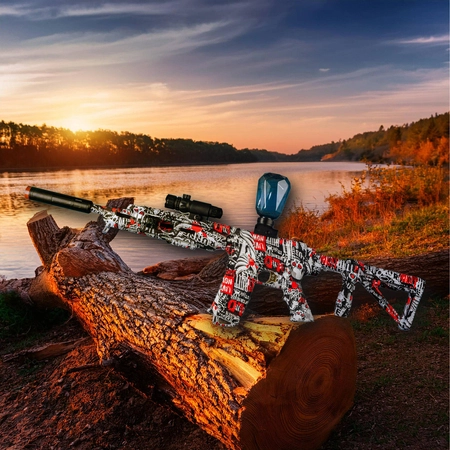 Karabin elektryczny na żelowe kulki AR15 - czarny