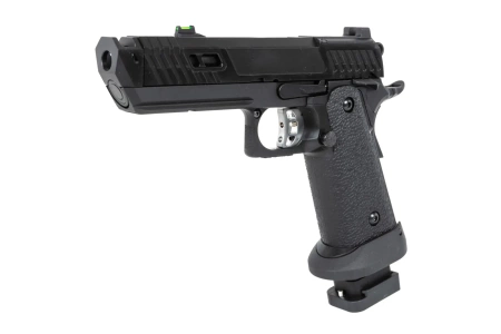 Pistolet ASG SRC Dark Viper DUAL POWER z magazynkiem green gas Czarny