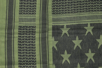 Chusta Specna Arms typu Shemagh Stars Czarno-zielona