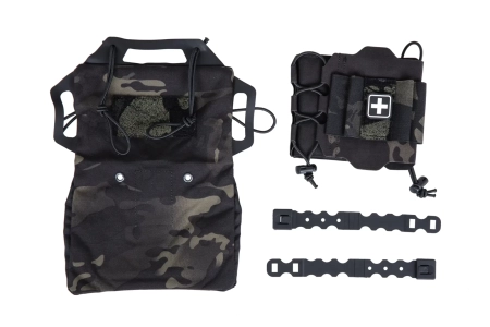 Taktyczna apteczka zrywana z panelem Molle Wosport MC Black