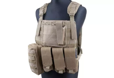 Kamizelka taktyczna typu MBSS Plate Carrier - coyote