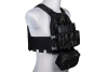Kamizelka taktyczna typu FCS wraz z panelem typu MK Chest Rig - MC Black