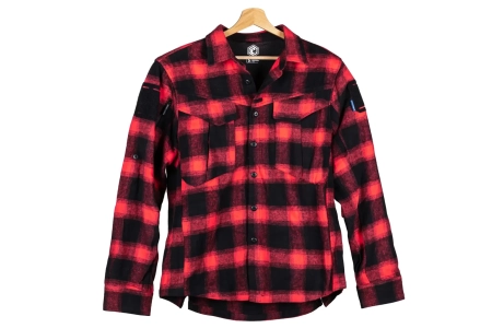 Koszula flanelowa Emerson Gear Blue Label Longicorn Czarno-czerwona