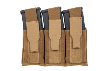 Potrójna ładownica magazynkowa z klapą Wosport Coyote Brown