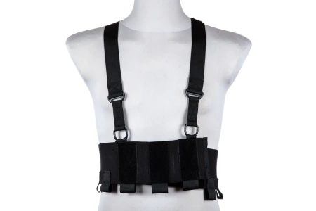 Kamizelka Low-Vis typu Chest Rig - Czarna