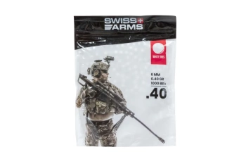 Kulki Swiss Arms 0.40g 1000 sztuk Białe