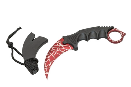 Nóż typu karambit Crimson Web red